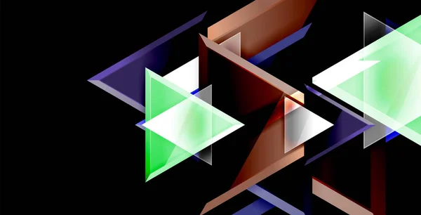 3d 三角矢量最小抽象背景设计, 抽象海报几何设计 — 图库矢量图片