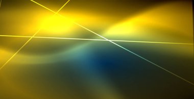 Neon parlayan techno hatları, mavi Hi-Tech futuristik soyut arka plan ışık ile şablon