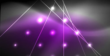 Neon parlayan çizgiler, sihirli enerji uzay ışığı konsepti, soyut arka plan duvar kağıdı tasarımı