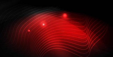 Parlak parlak parlayan Neon dalgalar