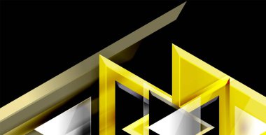 3D üçgen vektör en az arka plan tasarımı, geometrik soyut poster tasarımı