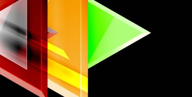 3D üçgen vektör en az arka plan tasarımı, geometrik soyut poster tasarımı