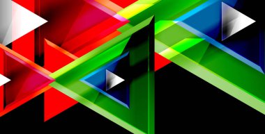 Dinamik üçgen kompozisyon soyut arka plan