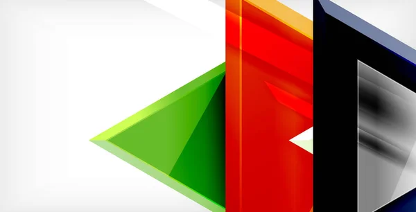 Composição triângulo dinâmico fundo abstrato — Vetor de Stock