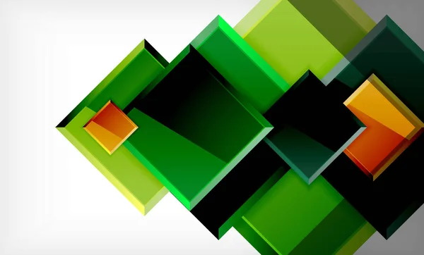 Πολύχρωμο τετράγωνο και ορθογώνιο μπλοκ φόντο — Διανυσματικό Αρχείο