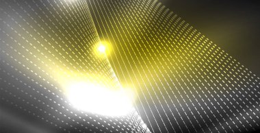 Parlak parlak parlayan Neon dalgalar