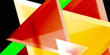 Parlak parlak üçgenler arka plan