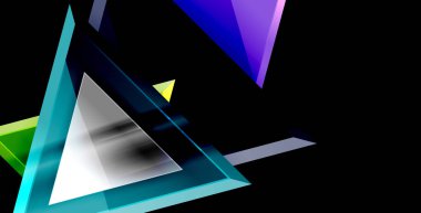 Dinamik üçgen kompozisyon soyut arka plan