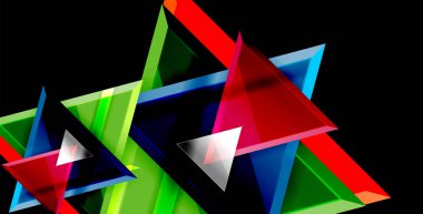 Dinamik üçgen kompozisyon soyut arka plan