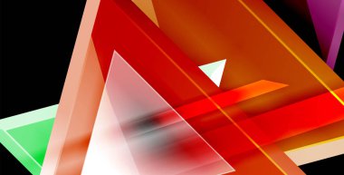 Parlak parlak üçgenler arka plan