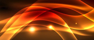 Koyu, parlak hareket, sihirli alan ışık parlayan soyut dalga. Techno arka plan