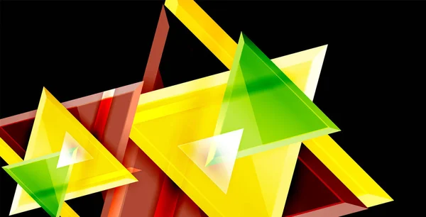 3d vetor triangular design de fundo abstrato mínimo, design geométrico cartaz abstrato — Vetor de Stock