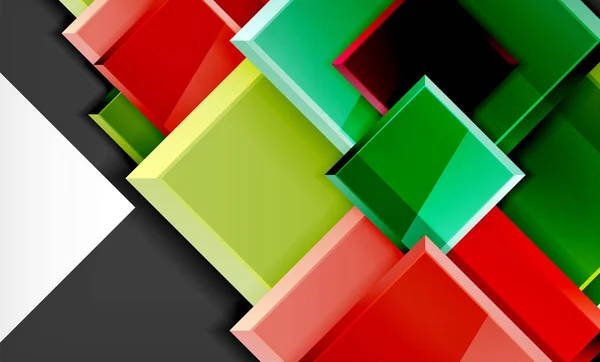Quadrado colorido e retângulo blocos de fundo —  Vetores de Stock