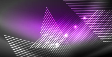 Neon parlayan çizgiler, sihirli enerji uzay ışığı konsepti, soyut arka plan duvar kağıdı tasarımı