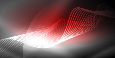 Neon çizgiler parlak parlayan arka plan