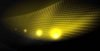 Parlak parlak parlayan Neon dalgalar