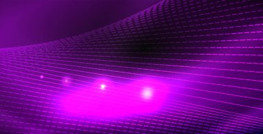 Parlak parlak parlayan Neon dalgalar