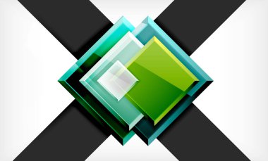 Parlak renkli kare şekil blokları geometrik arka plan