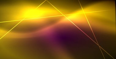 Neon parlayan çizgiler, sihirli enerji uzay ışığı konsepti, soyut arka plan duvar kağıdı tasarımı