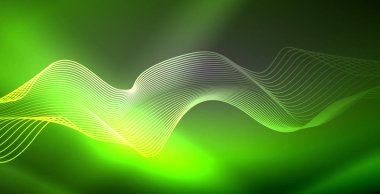 Neon çizgiler parlak parlayan arka plan