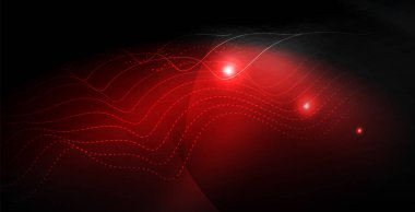 Parlak parlak parlayan Neon dalgalar