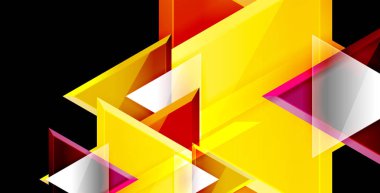 Dinamik üçgen kompozisyon soyut arka plan