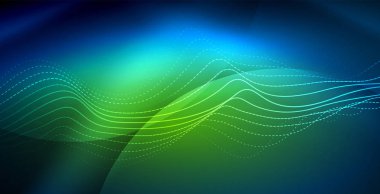 Neon wave background clipart