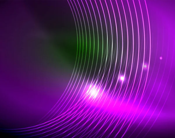 Neoncirkler Abstrakt baggrund – Stock-vektor