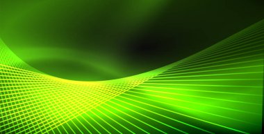 Neon renkli soyut çizgiler