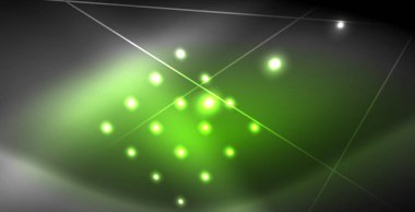 Neon parlayan çizgiler, sihirli enerji uzay ışığı konsepti, soyut arka plan duvar kağıdı tasarımı