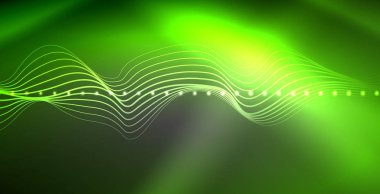 Neon çizgiler parlak parlayan arka plan