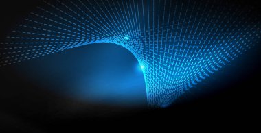 Parlak parlak parlayan Neon dalgalar