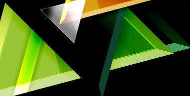 Dinamik üçgen kompozisyon soyut arka plan