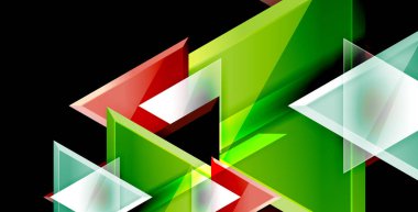 Dinamik üçgen kompozisyon soyut arka plan