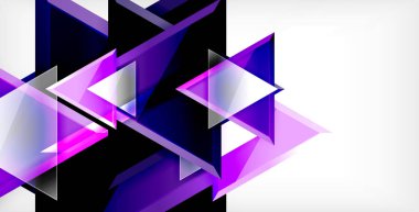 Dinamik üçgen kompozisyon soyut arka plan