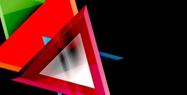 Dinamik üçgen kompozisyon soyut arka plan