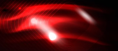 Neon parlayan techno hatları, yüksek teknoloji fütüristik arka plan şablonu kare şekilleri ile