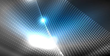 Parlak parlak parlayan Neon dalgalar