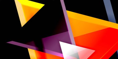 Dinamik üçgen kompozisyon soyut arka plan