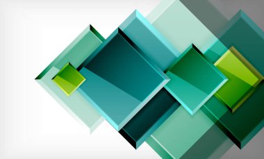 Parlak renkli kare şekil blokları geometrik arka plan