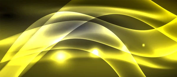 Неонові хвилі світла — стоковий вектор
