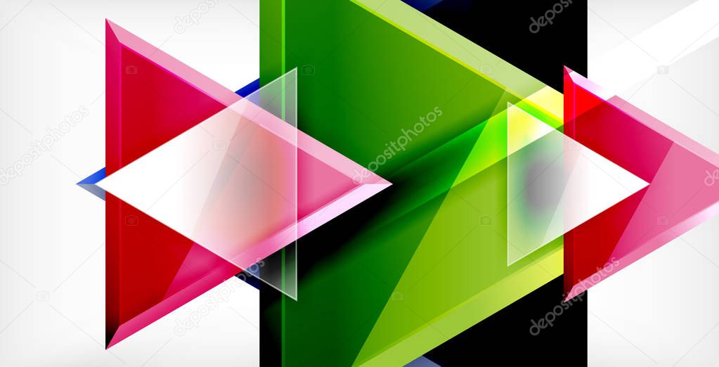 Triangle abstract background