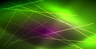 Neon parlayan çizgiler, sihirli enerji uzay ışığı konsepti, soyut arka plan duvar kağıdı tasarımı