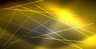Neon parlayan çizgiler, sihirli enerji uzay ışığı konsepti, soyut arka plan duvar kağıdı tasarımı