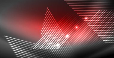 Neon parlayan çizgiler, sihirli enerji uzay ışığı konsepti, soyut arka plan duvar kağıdı tasarımı