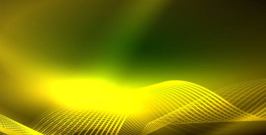 Koyu, parlak hareket, sihirli alan ışık parlayan soyut dalga. Techno arka plan