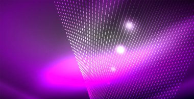 Parlak parlak parlayan Neon dalgalar