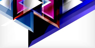 Parlak parlak üçgenler arka plan