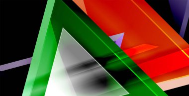 3D üçgen vektör en az arka plan tasarımı, geometrik soyut poster tasarımı