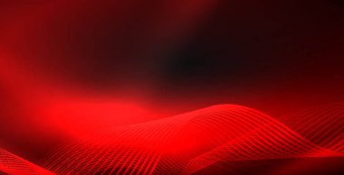 Koyu, parlak hareket, sihirli alan ışık parlayan soyut dalga. Techno arka plan